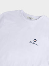 ESSENTIAL TAR PRNT CREW TEE SHIRT WHITE