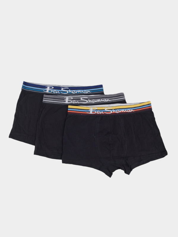 TRUNKS 3PK - MULTI BLACK