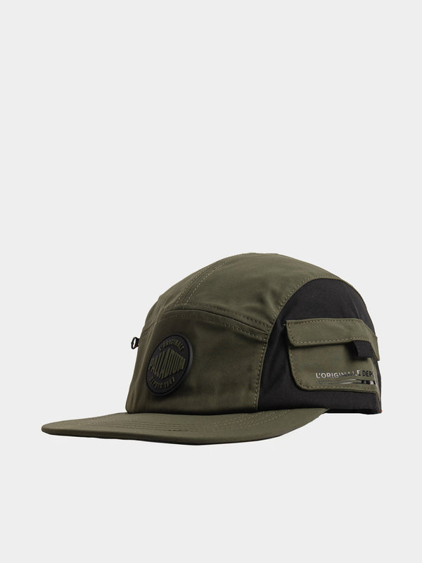 5 Panel Military Cap - Olive