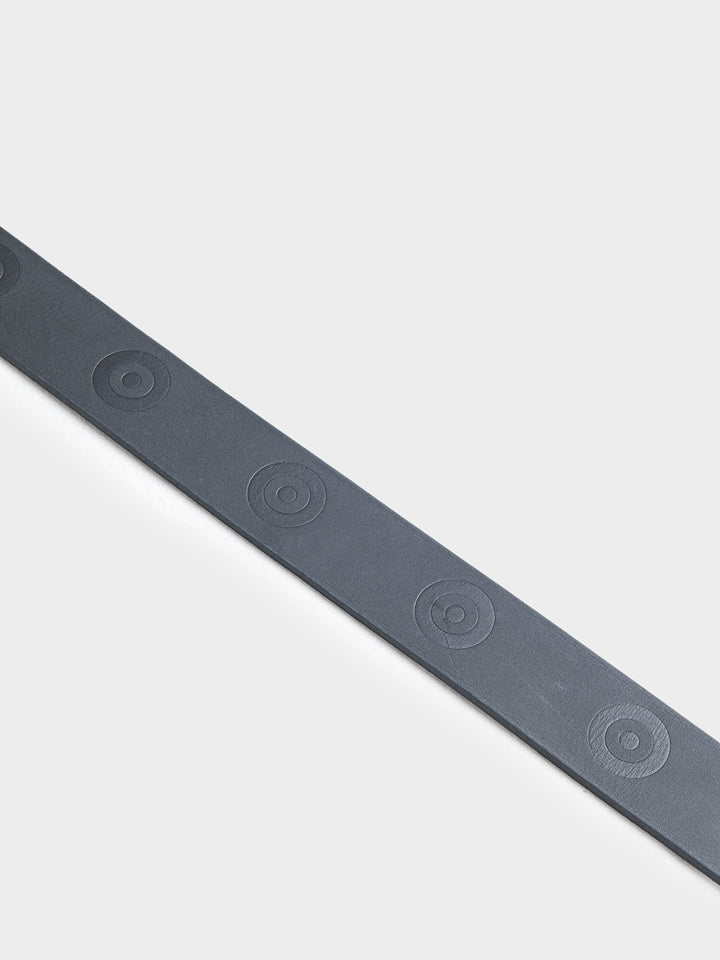TARGET EMBOSS LEATHER BELT COBALT
