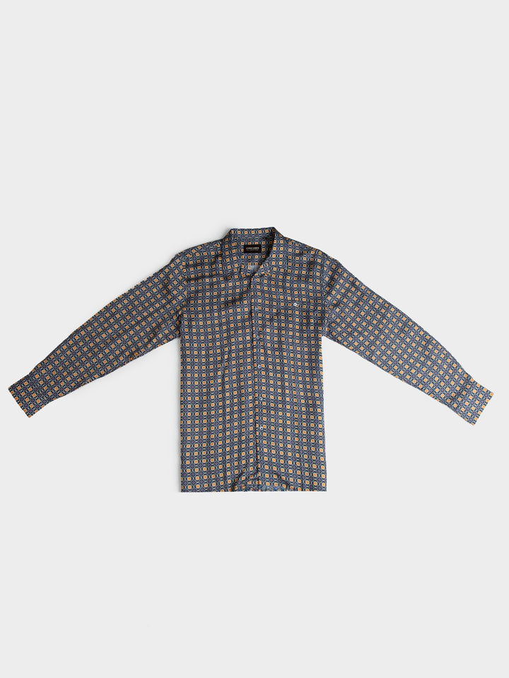 Yaci Tencel Print Long Sleeve Shirt - Multi - view 4