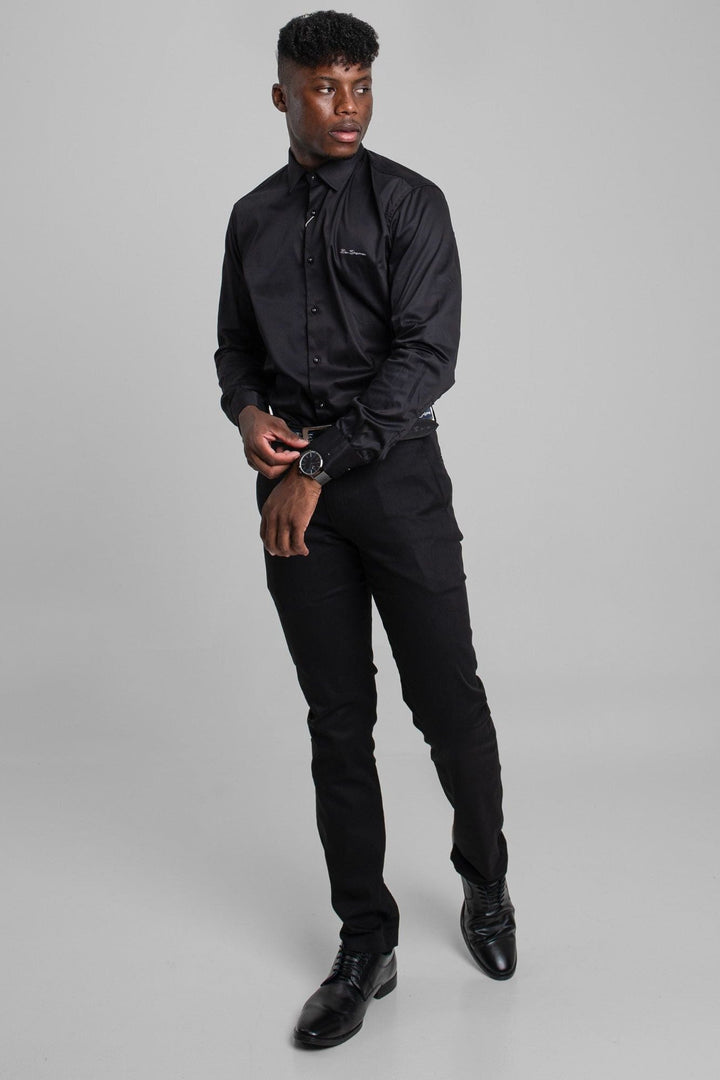 Ben Shirt (Slim Fit) - Black - view 4