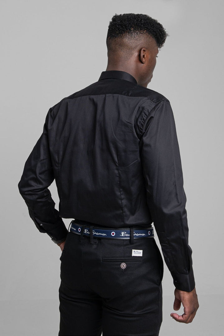 Ben Shirt (Slim Fit) - Black - view 3