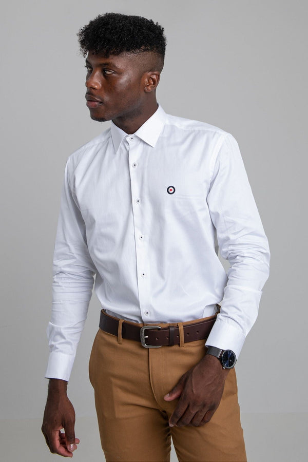 BEN TARGET SHIRT -  White