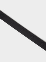 TARGET EMBOSS LEATHER BELT BLACK