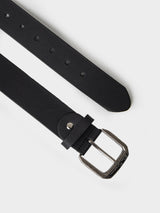 TARGET EMBOSS LEATHER BELT BLACK