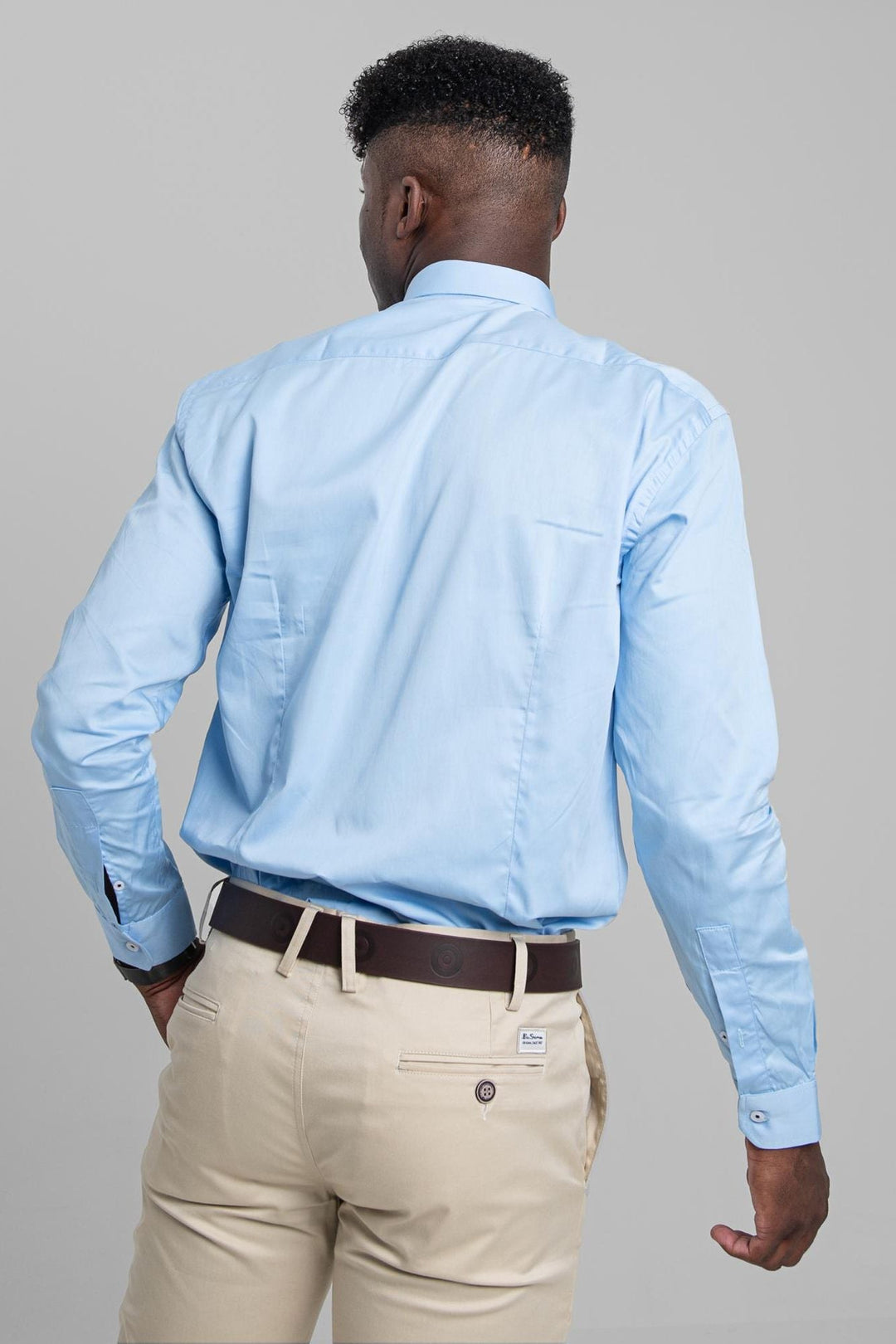 Ben Shirt (Slim Fit) - Sky Blue - view 3