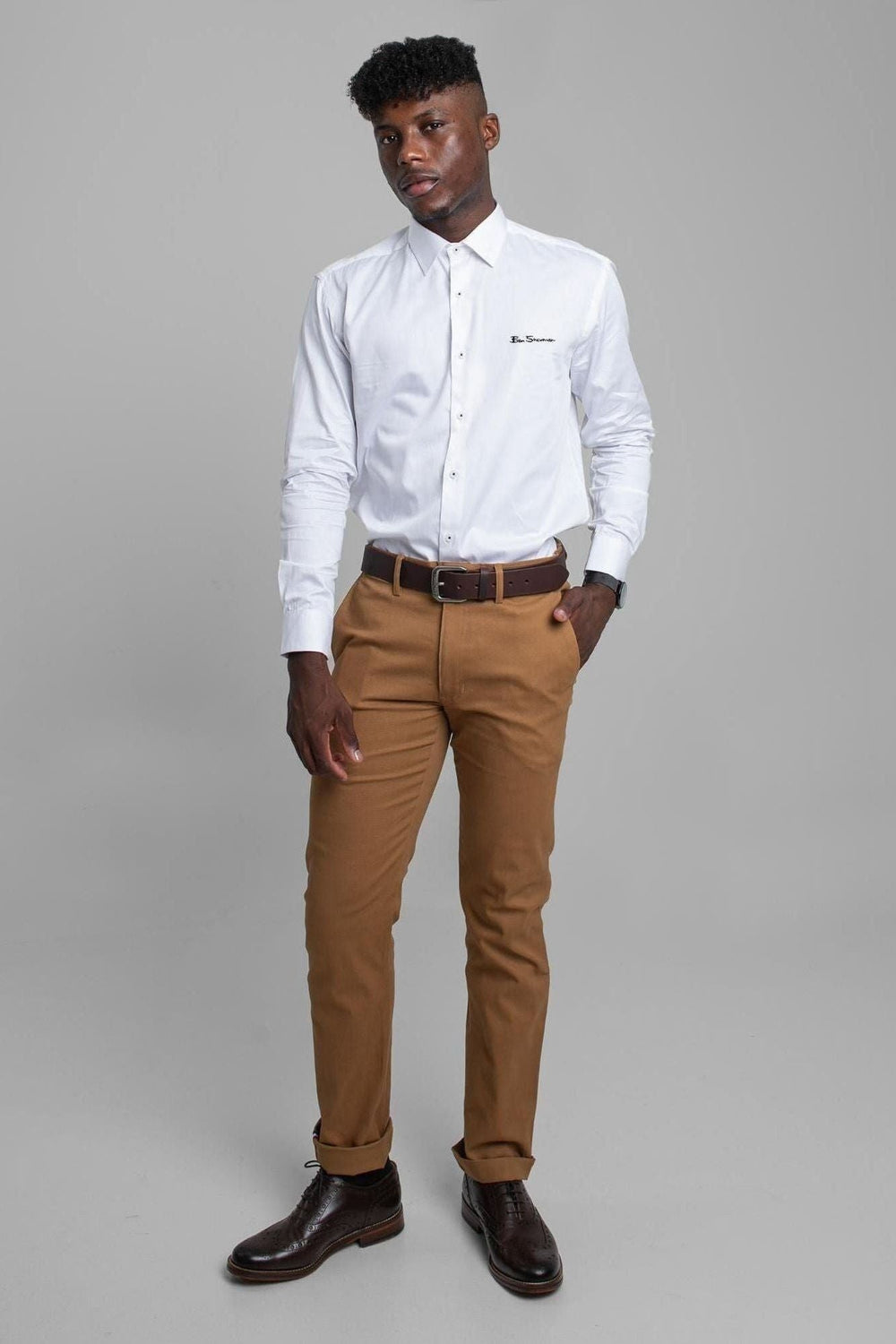 Ben Shirt (Slim Fit) - White - view 2
