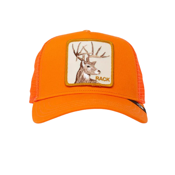 Deer Trucker Cap - Orange