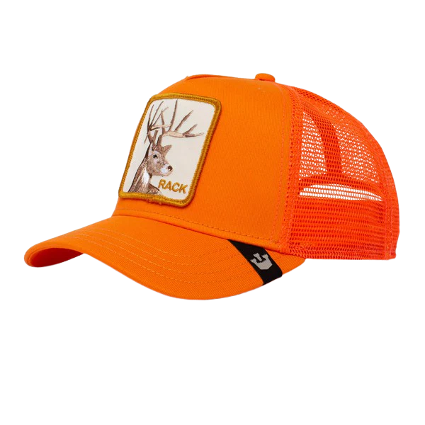 Deer Trucker Cap - Orange