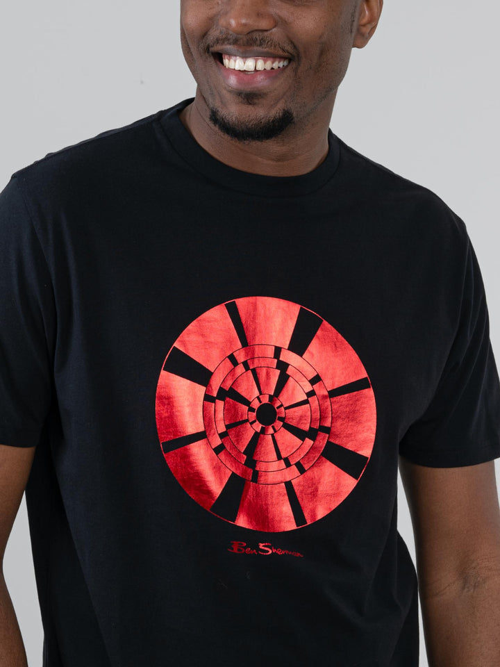 Disk Foil Target Tee - Black - view 2