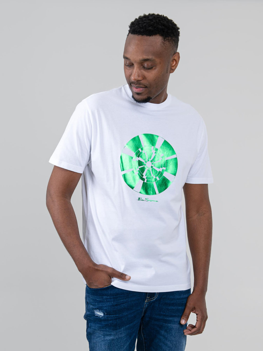 Disk Foil Target Tee - White