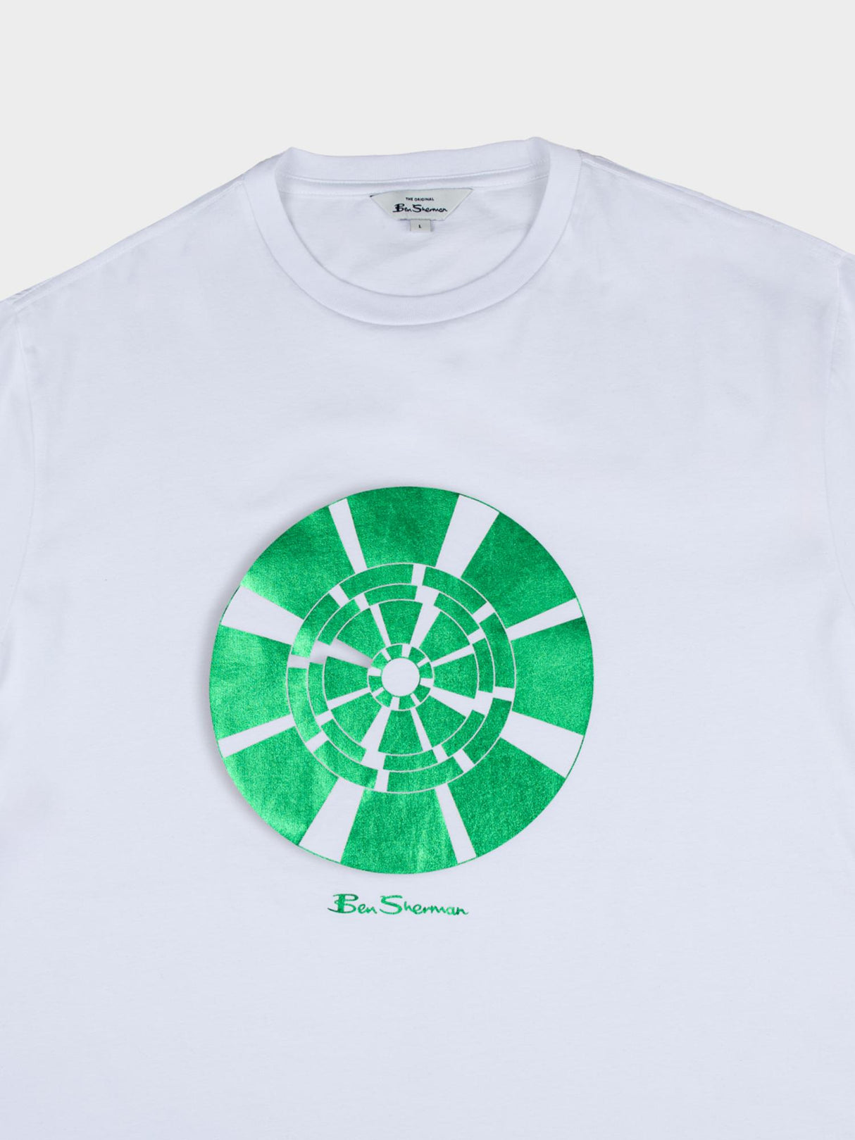 Disk Foil Target Tee - White