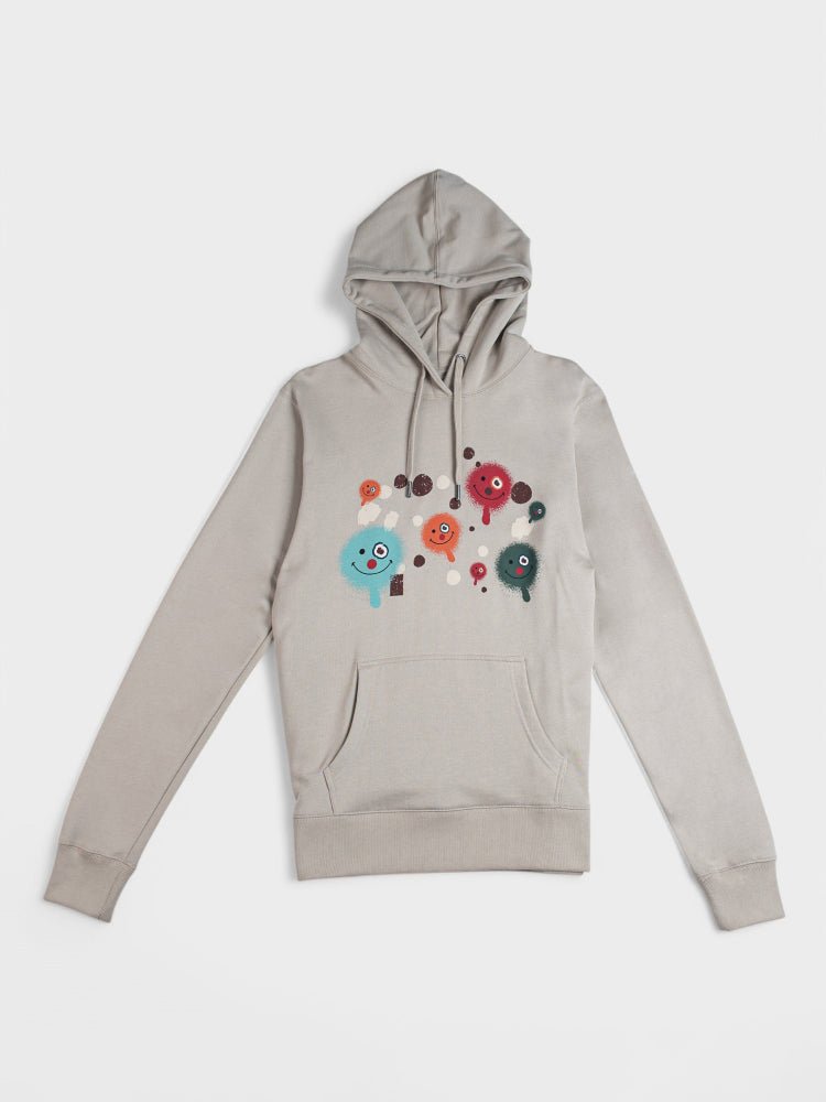 Distressed Clown Hoodie - Sustained Grey