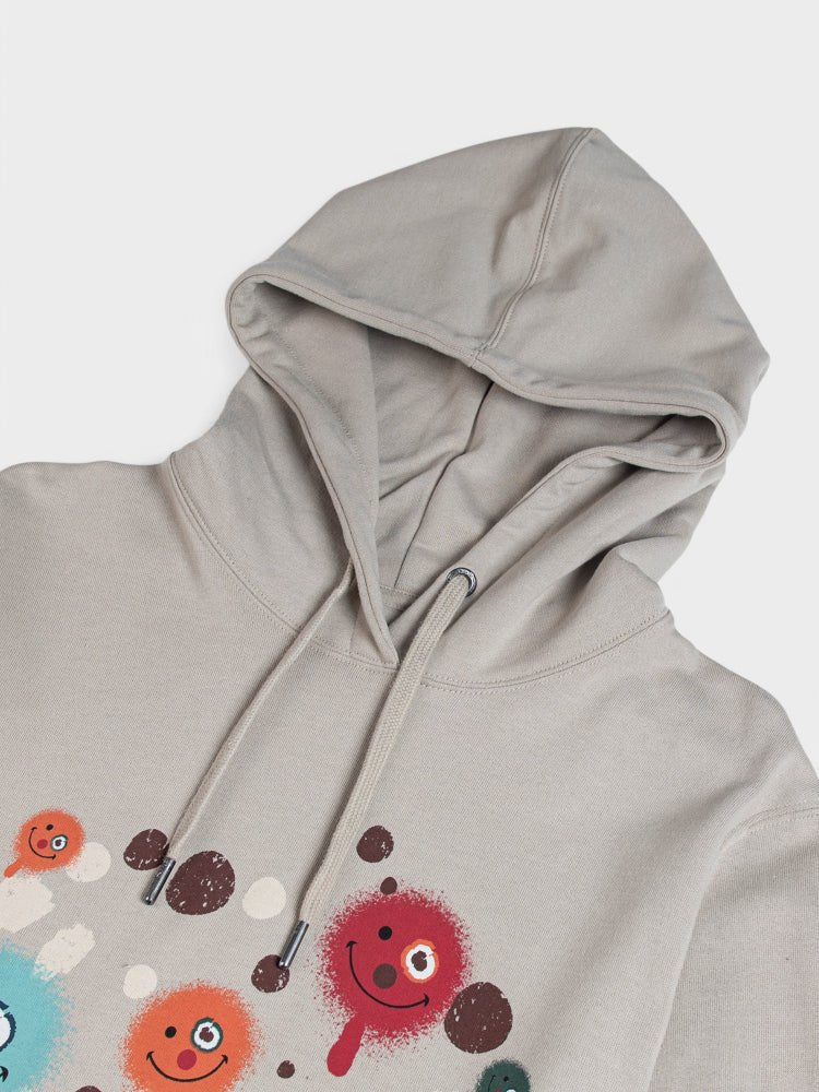 Distressed Clown Hoodie - Sustained Grey