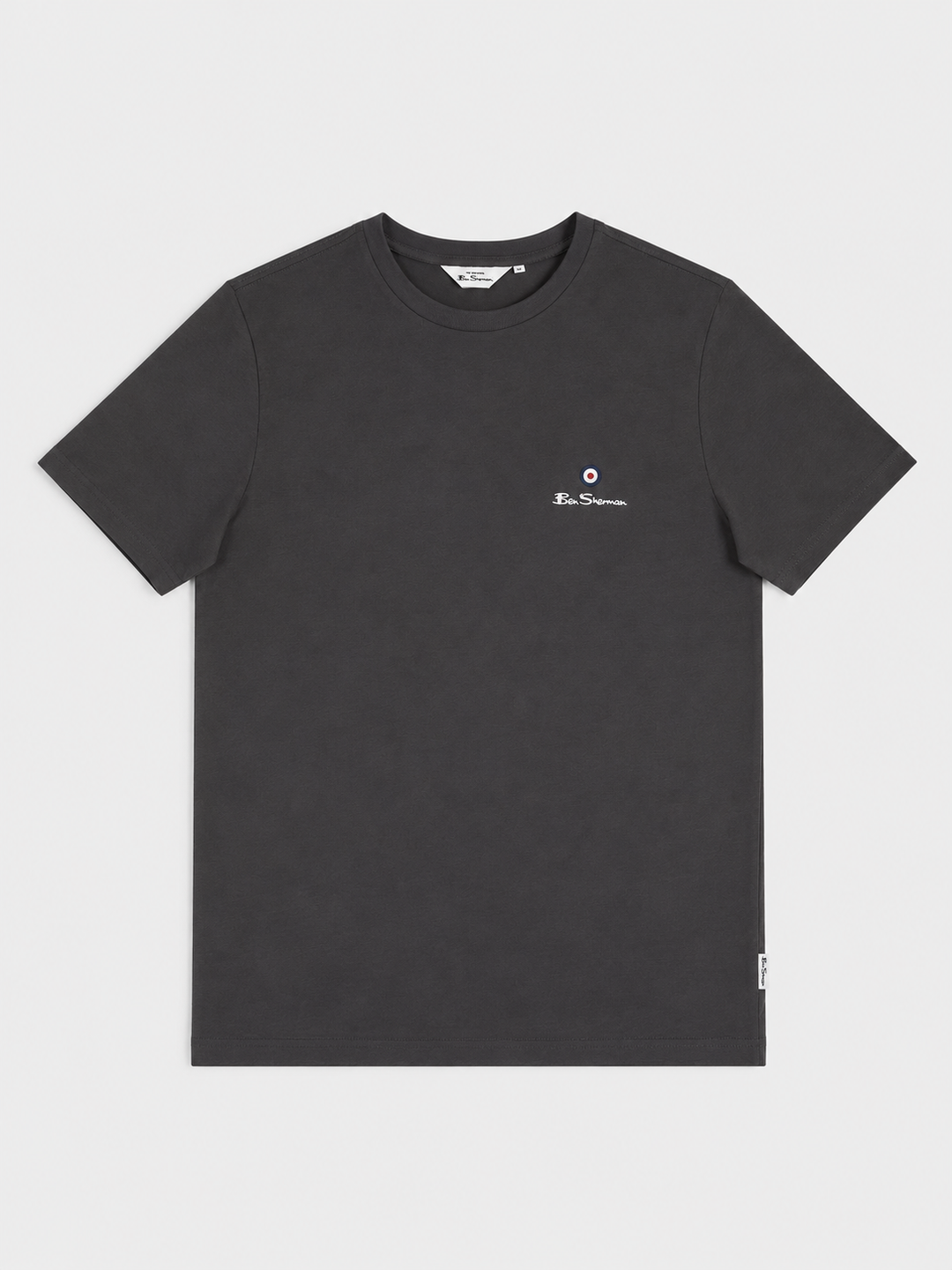 Ben Sherman Essential Target Print Crew Tee – Charcoal