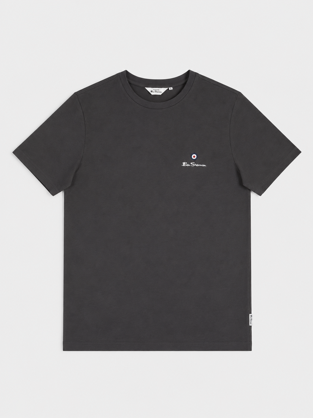 ESSENTIAL TAR PRNT CREW TEE SHIRT CHARCOAL