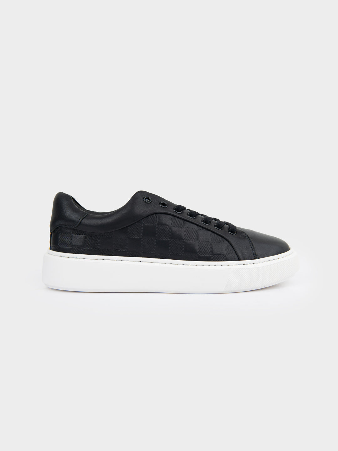 Louis Leather Sneaker - Black