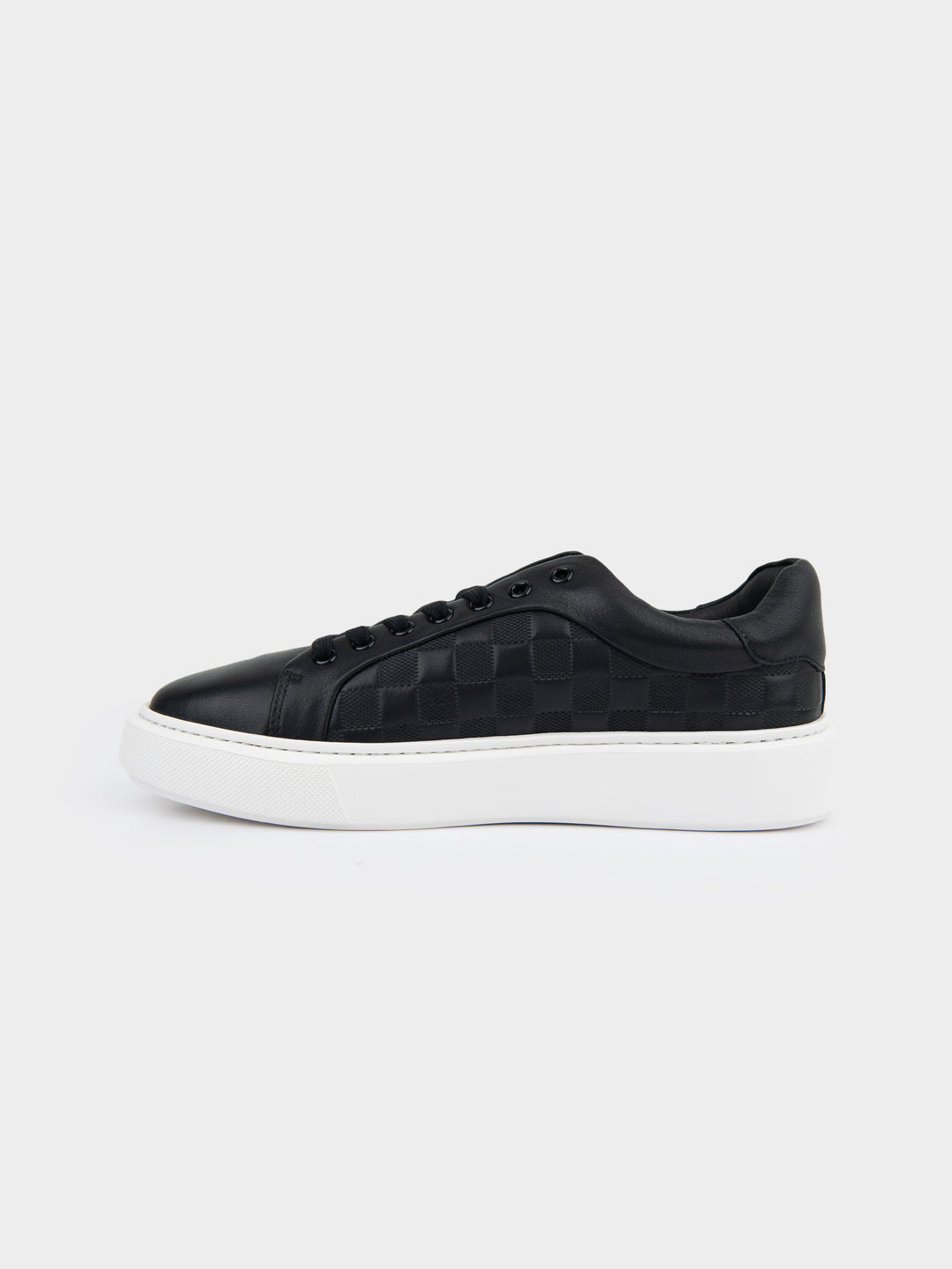 Louis Leather Sneaker - Black - view 3