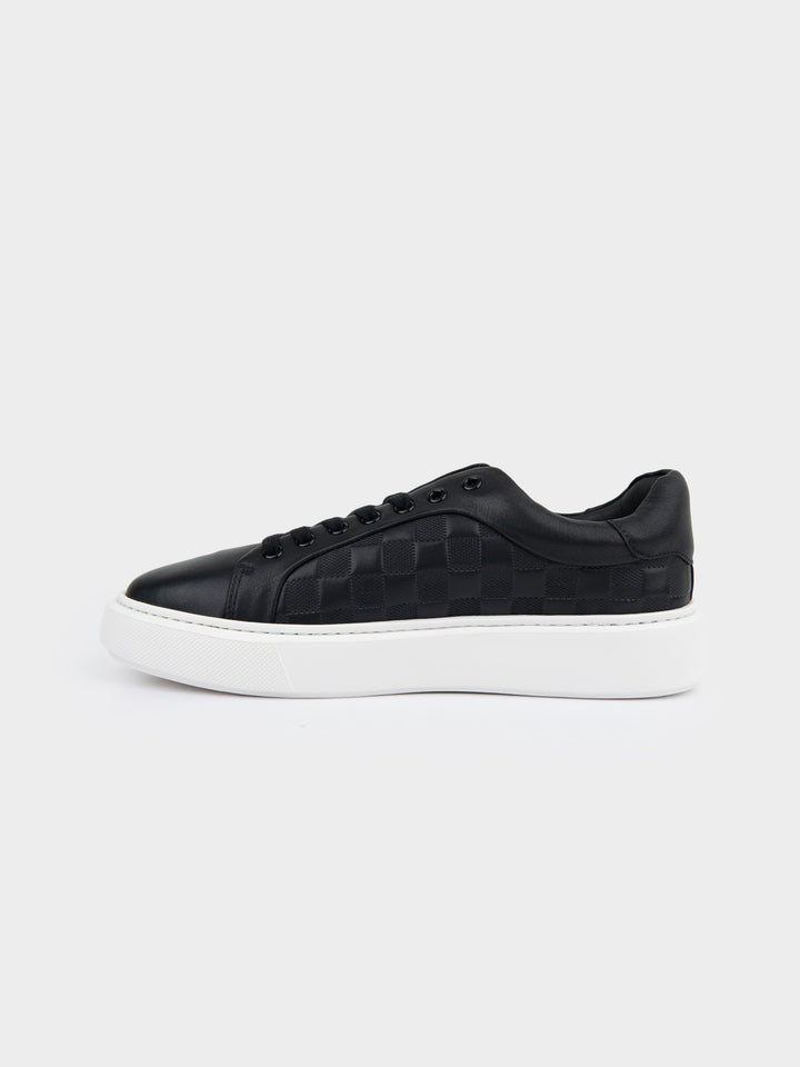 Louis Leather Sneaker - Black - view 3