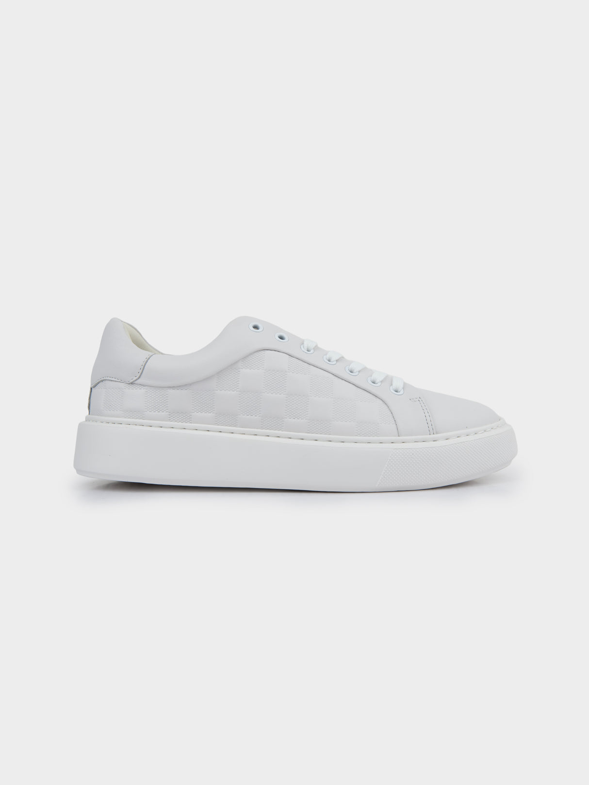 LOUIS LEATHER SNEAKER - WHITE