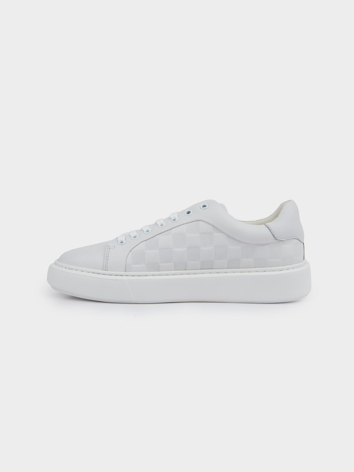LOUIS LEATHER SNEAKER - WHITE