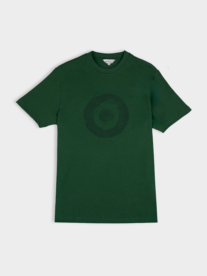 Ben Sherman Target Towelling Applique Tee - Forest Green