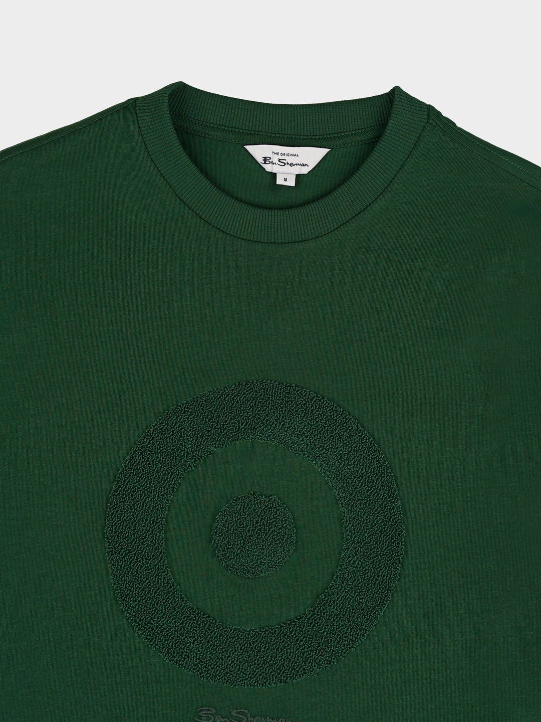 Ben Sherman Target Towelling Applique Tee - Forest Green