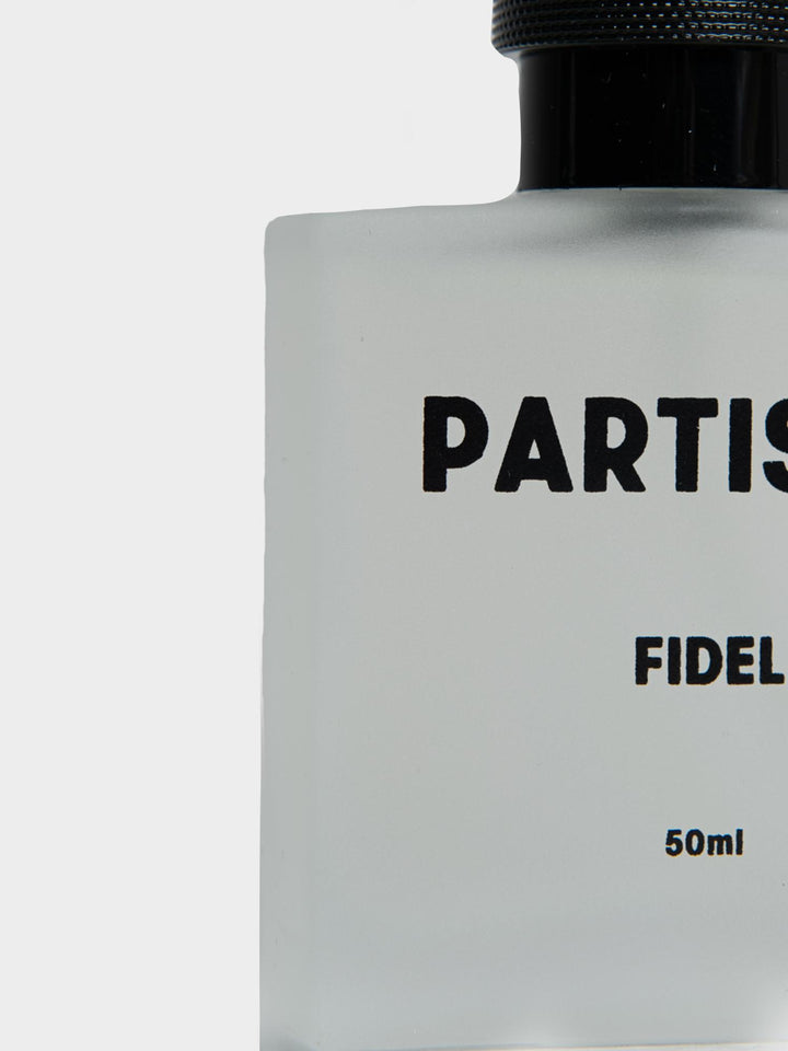 Partisan Fragrance Fidel Gold Vice Eau de Parfum 50ml – close-up bottle label