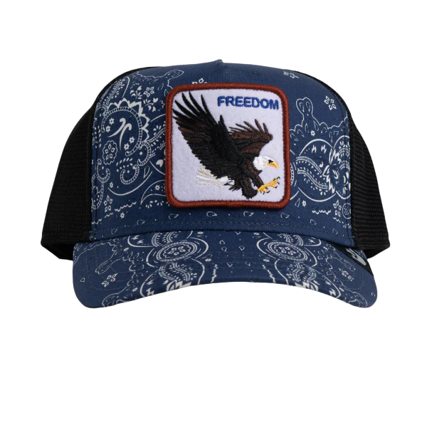 Freedom Paisley Trucker - Navy
