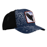 Freedom Paisley Trucker - Navy