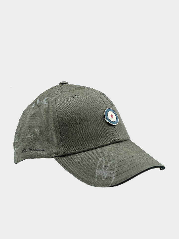 Ben Sherman George Plastisol Cap - Olive