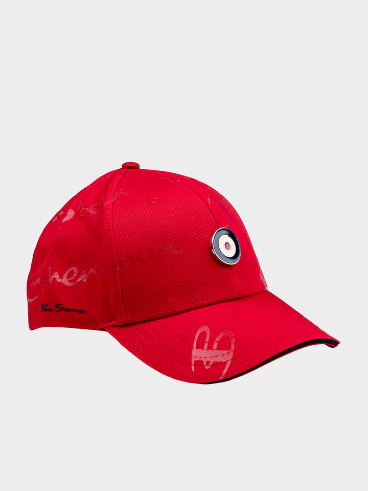 Ben Sherman George Plastisol Cap - Red