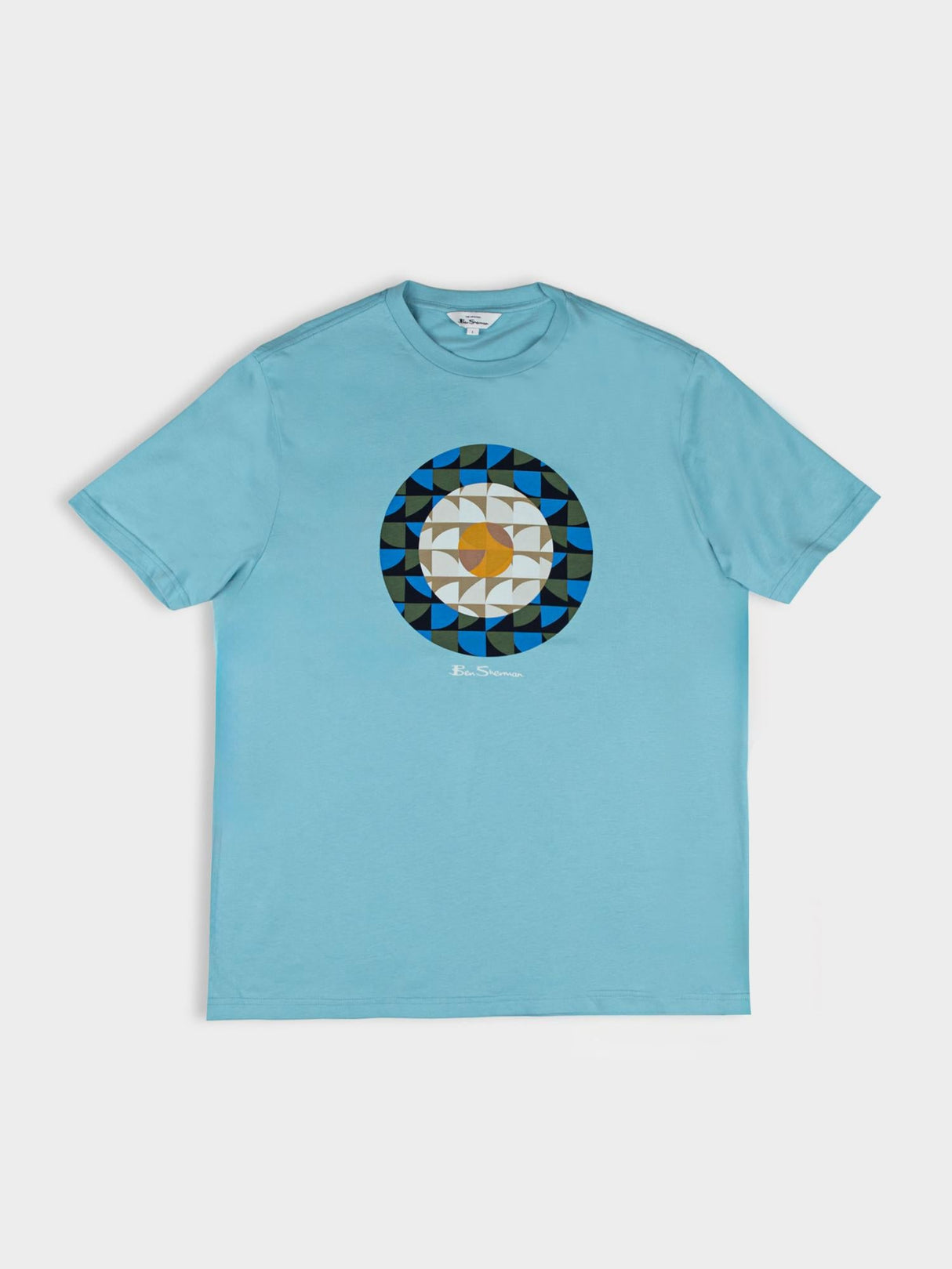 Geo Target Tee - Retro Blue