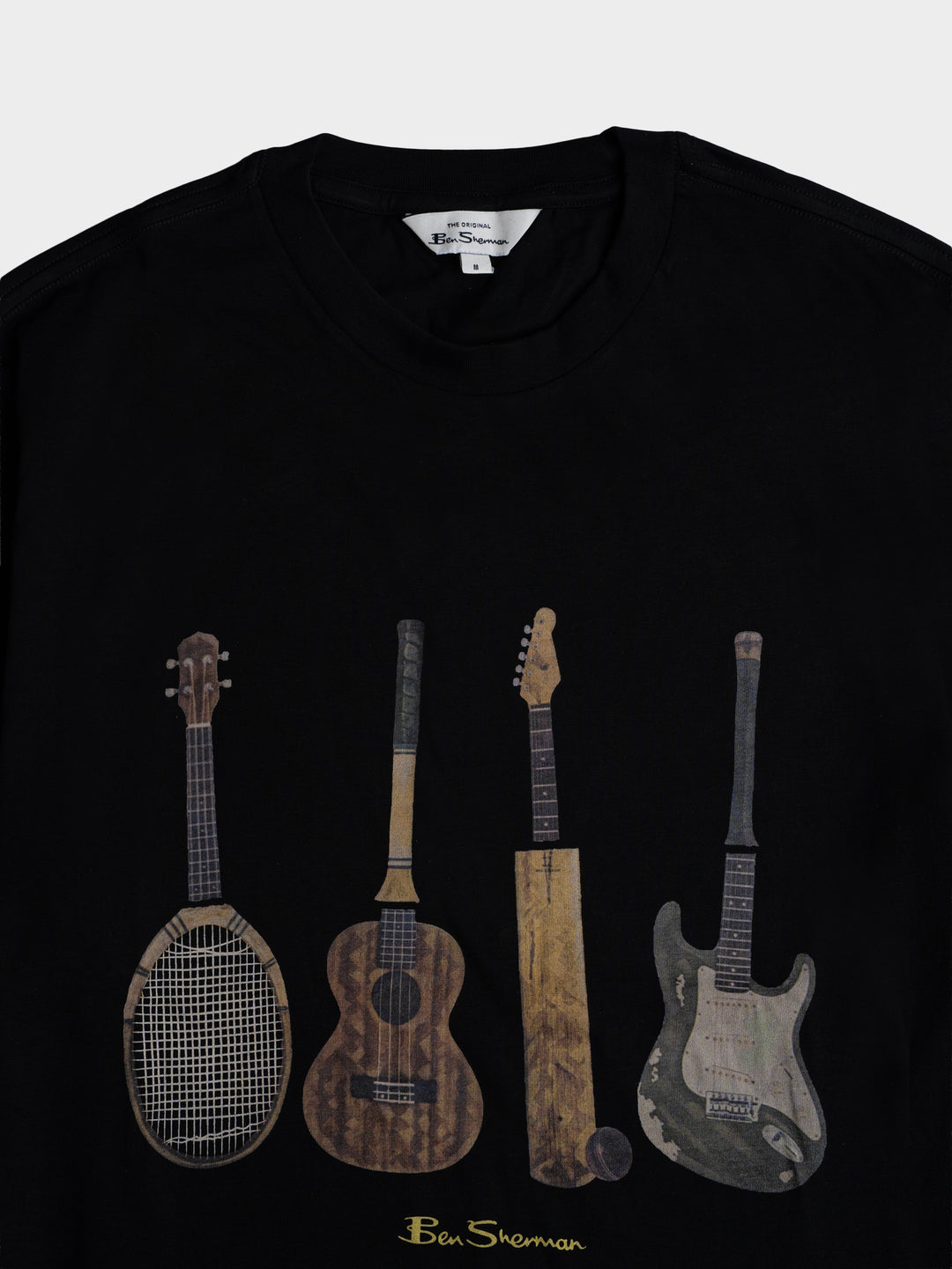 JUMBLE GUITAR TEE SHIRT-BLACK