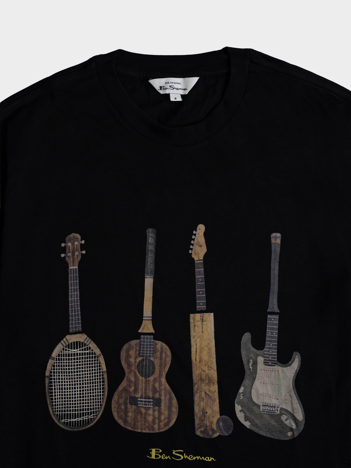 JUMBLE GUITAR TEE SHIRT-BLACK