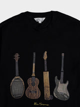 JUMBLE GUITAR TEE SHIRT-BLACK
