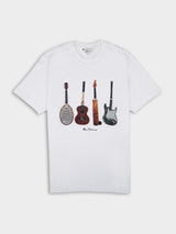 JUMBLE GUITAR TEE SHIRT-WHITE