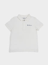 BOYS BEN POLO SS IVORY