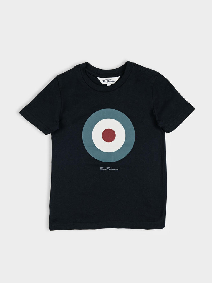 KIDS TARGET TEE SHIRT BLACK