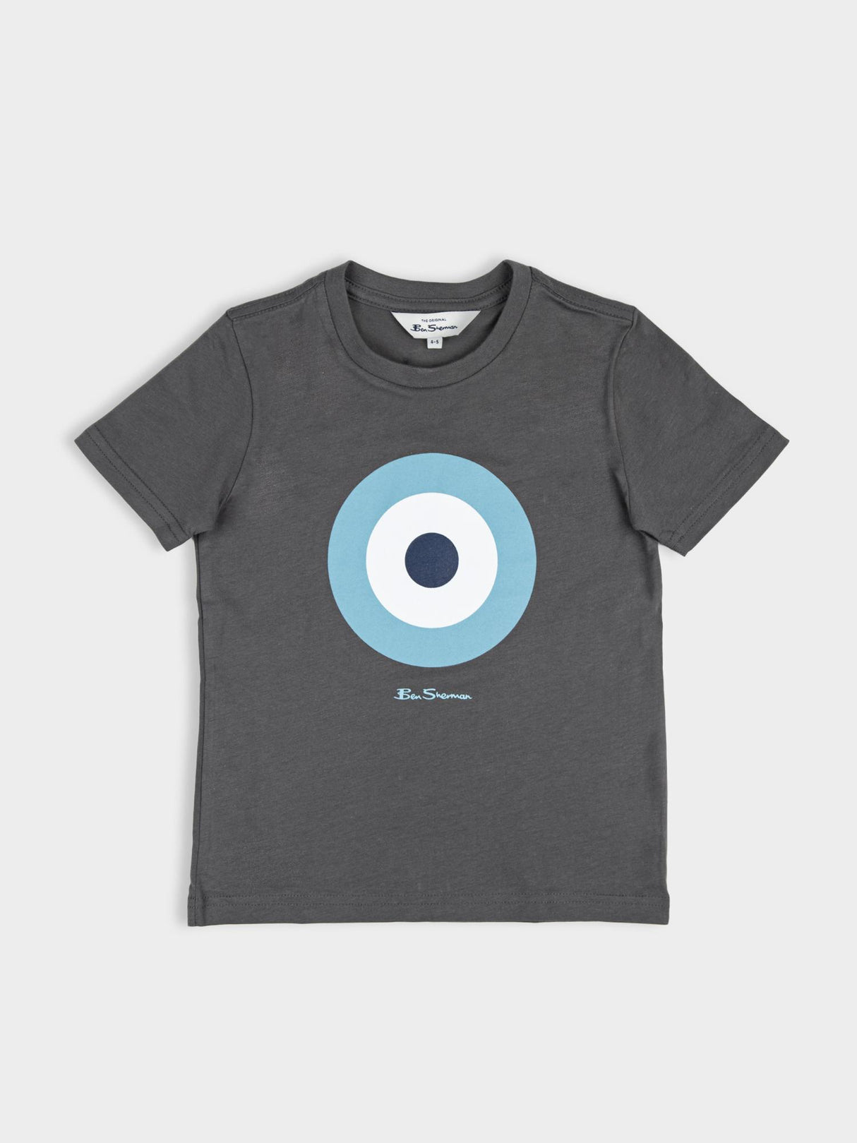 KIDS TARGET TEE SHIRT CHARCOAL