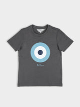 KIDS TARGET TEE SHIRT CHARCOAL