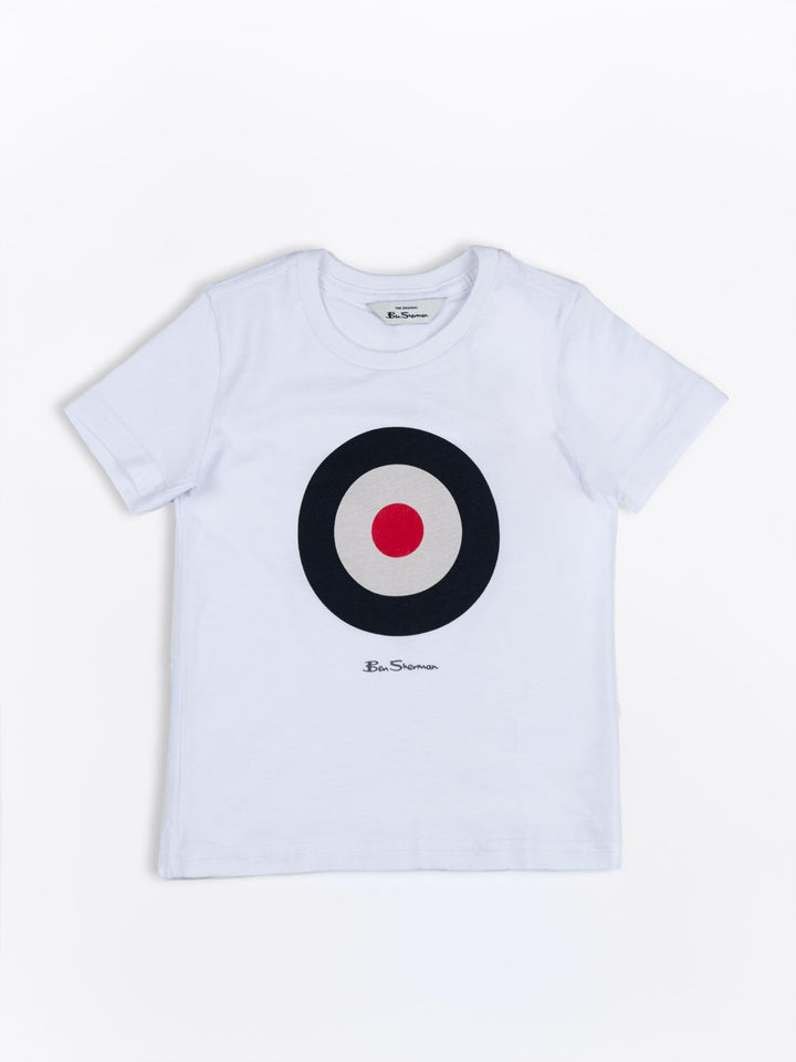 KIDS TARGET TEE SHIRT WHITE