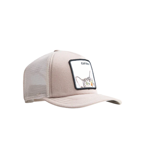Side view of Kids Goorin Bros What’s That Mesh Cap Trucker Khaki
