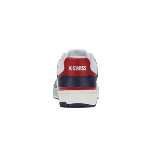 K-Swiss Match Pro Lth sneaker in Peacoat and White – back heel view with K-Swiss branding