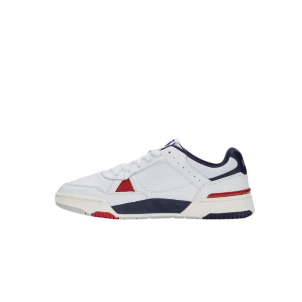 K-Swiss Match Pro Leather sneaker in White, Peacoat and Samba – medial side view