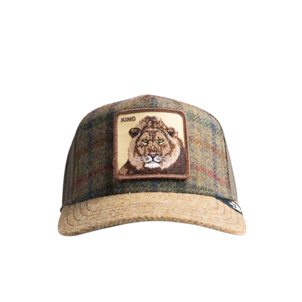 Moon Lion Plaid Trucker - Khaki