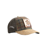 Moon Lion Plaid Trucker - Khaki
