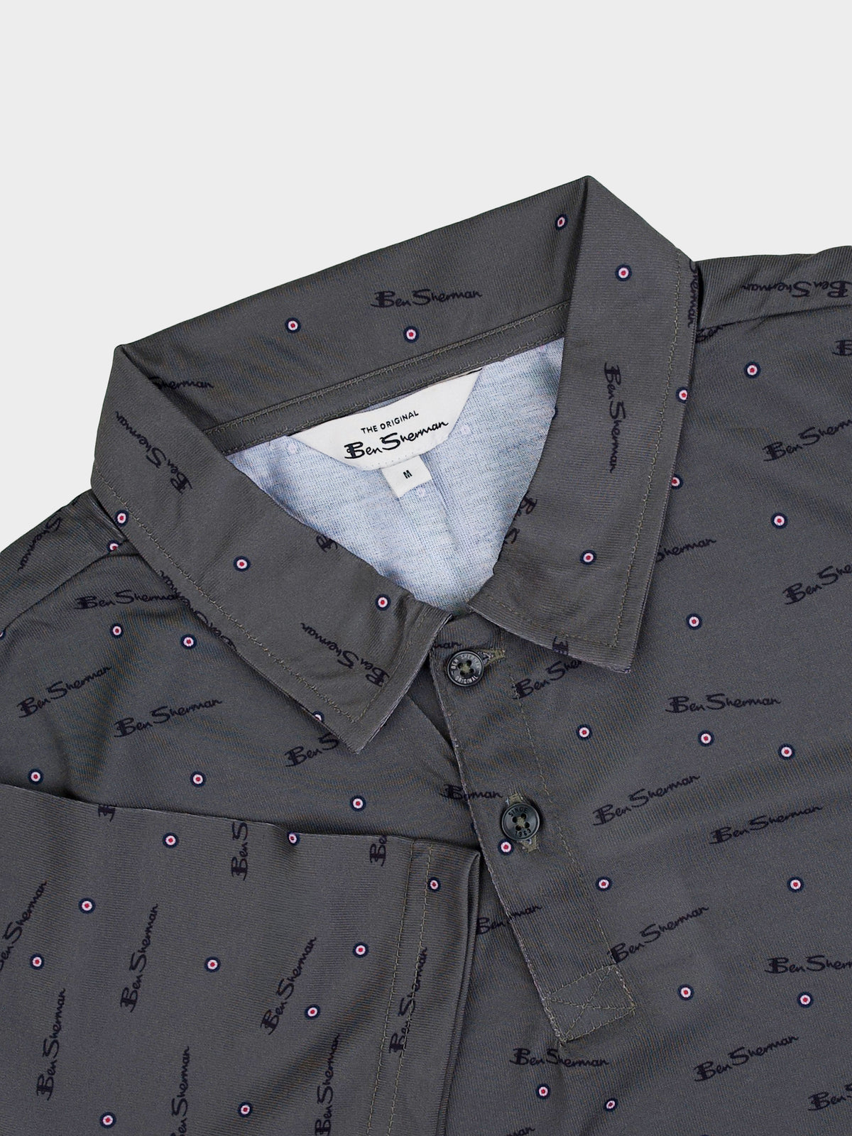 BEN TAR ALL OVER PRINT POLO - OLIVE