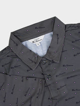 BEN TAR ALL OVER PRINT POLO - OLIVE